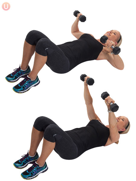 dumbbell squeeze press