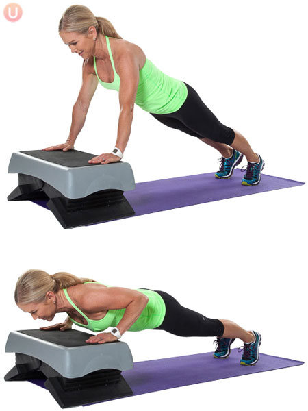 Chris Freytag demonstrated Incline Push-Up