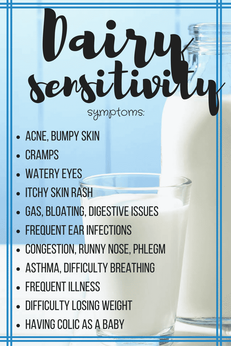 Here are the most common symptoms of a dairy sensitivity!