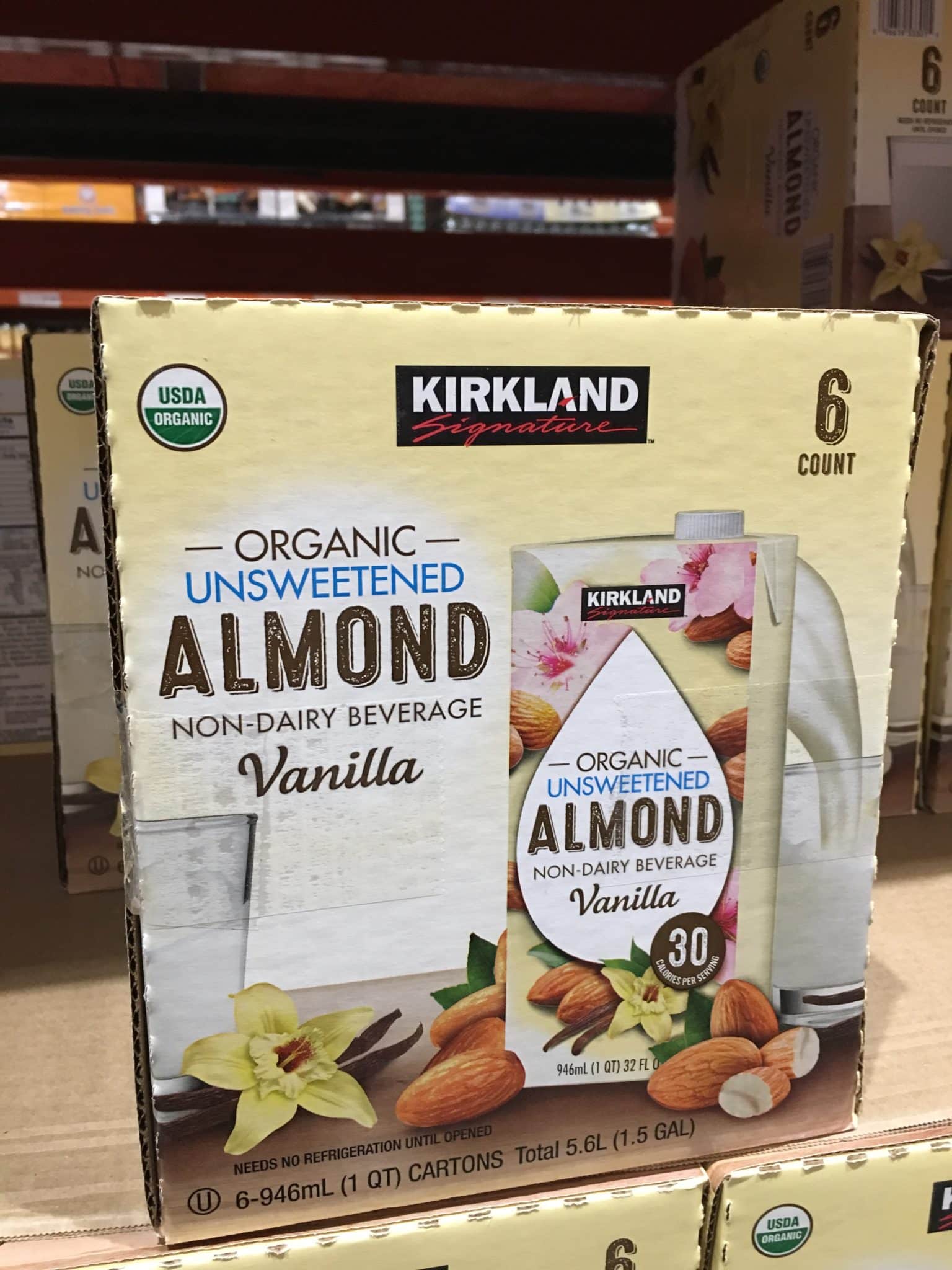 organic almond milk from costco