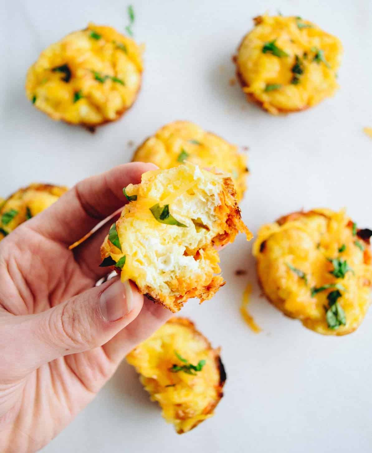 Make these yummy sweet potato egg cups with just a few ingredients including tater tots!