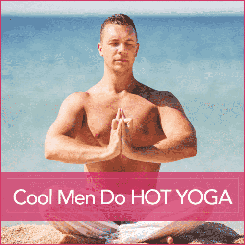 a built man with his shirt off doing yoga