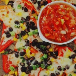 southwestern sweet pepper nachos