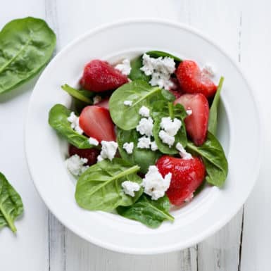 This strawberry chicken salad is full of nutrients, antioxidants and protein to help keep you full. Plus this salad is so easy to make and made with fresh ingredients!