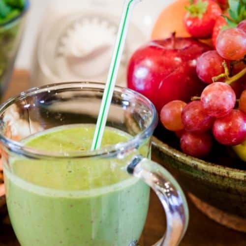 This nutrient packed green smoothie taste like ice cream minus all the sugar thanks to the avocado full of healthy fats!