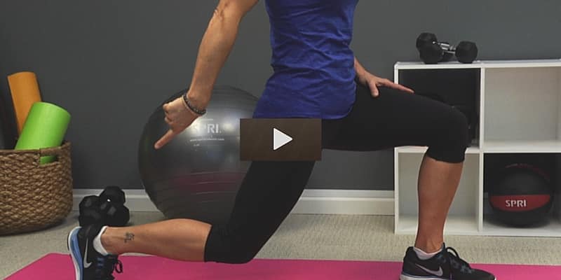 Learn the proper form for lunges with this brief video.