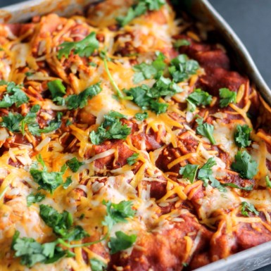 This tasty recipe has layers of tender chicken and Tex Mex flavors that will bow your mind! A low-calorie protein filled healthy meal that you will love!