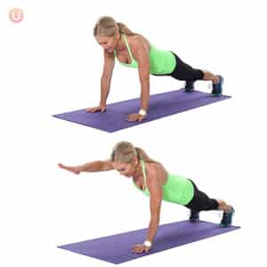 How To Do Plank To Single Arm Reach
