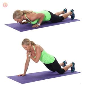 How To Do Shoulder Tap Push-Up On Knees