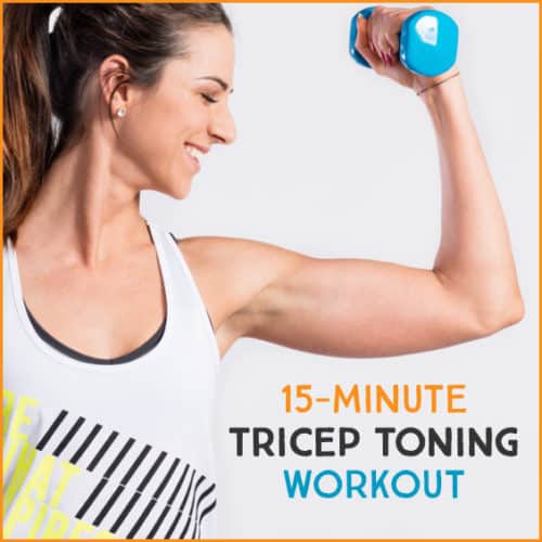 Work your triceps with this 15 minute arm workout.