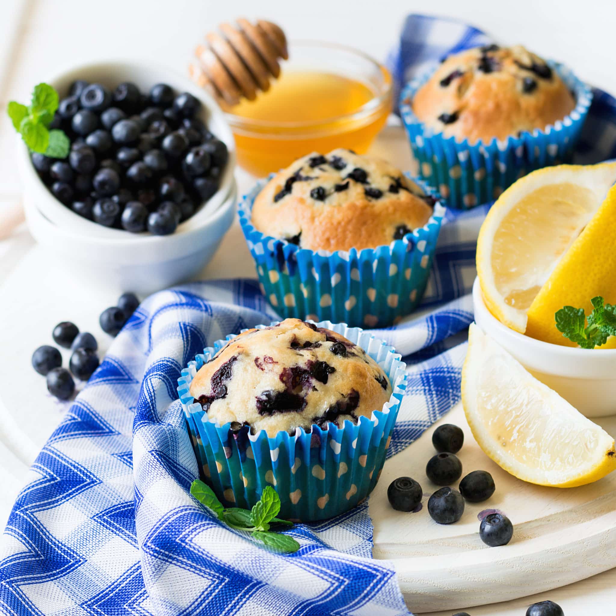 Lemon Blueberry Muffins Get Healthy U