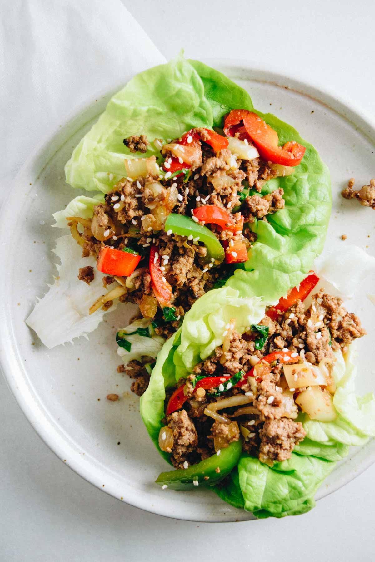 Mu Shu Beef Lettuce Wraps - Get Healthy U