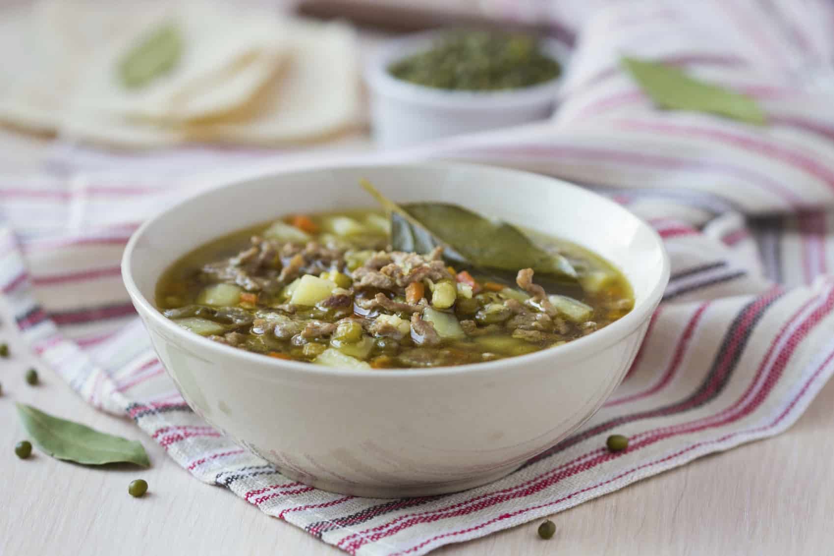 Warm up with a delicious hot bowl of this healthy chili verde with pork. This easy gluten-free recipe is perfect for a cozy night in or game day food.