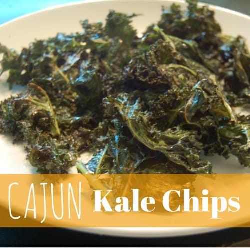 a plate of baked kale chips