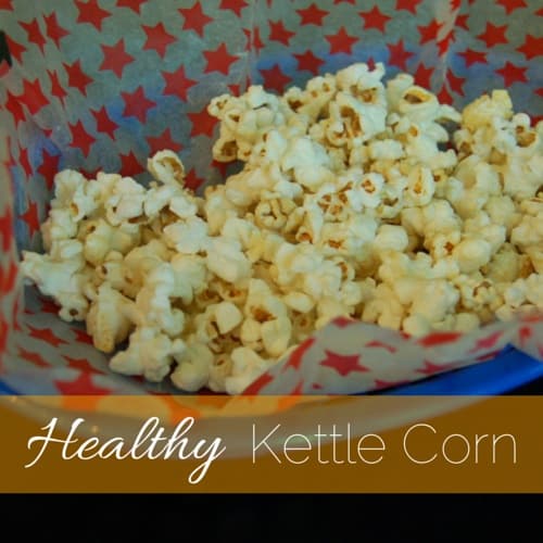 A serving of delicious kettle corn in a bowl