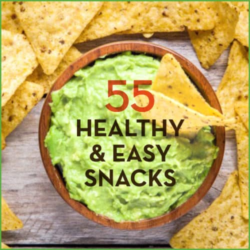 These 55 healthy snack recipes are easy, delicious, and will curb your hunger cravings! #recipes