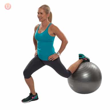 How To Do Stability Ball Lunge