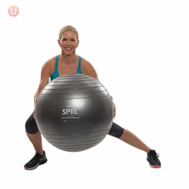 How To Do Stability Ball Side-To-Side Lunge