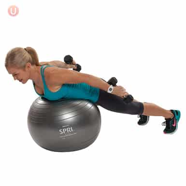 How To Do Stability Ball Tricep Kickback