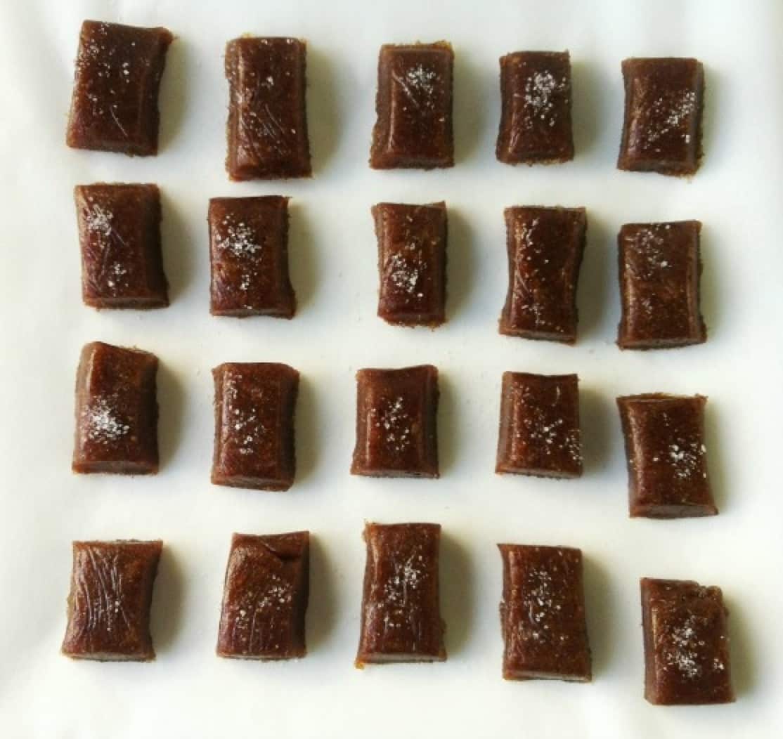 Homemade Chewy Vegan Salted Caramels