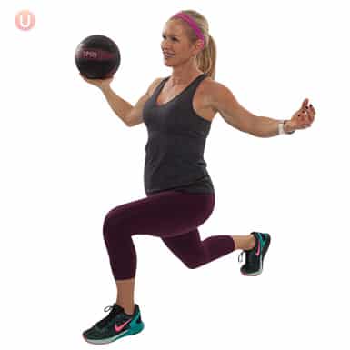 How To Do Medicine Ball Reverse Lunge With Shoulder Arc