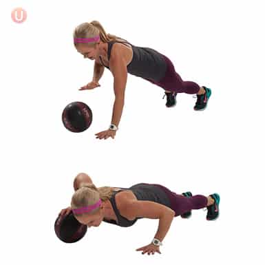 How To Do Medicine Ball Rolling Push-Up