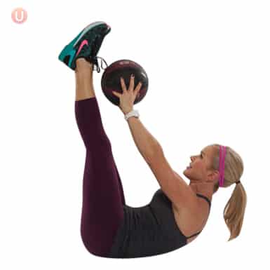 How To Do Medicine Ball Toe Touches
