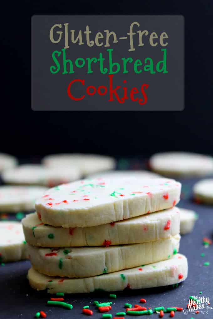 Gluten-Free Shortbread Cookies on a baking sheet