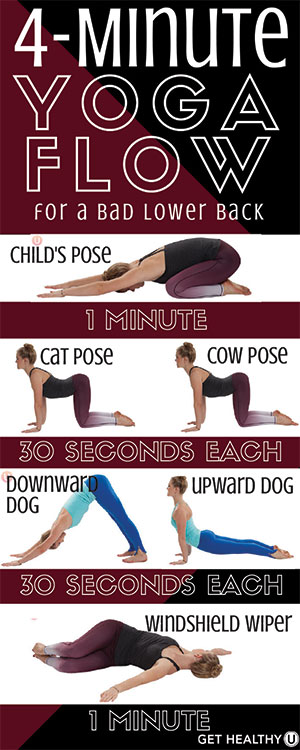 4 Minute Yoga for a Bad Back