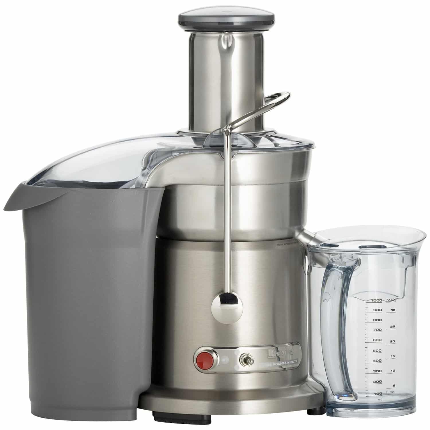 Breville Juice Fountain Elite Juice Extractor on white background.