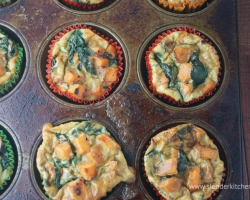 Sweet Potato and Spinach Egg Muffins