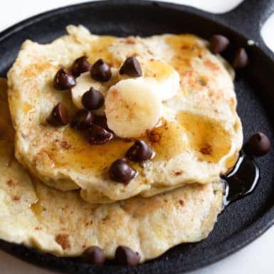 All you need for these delicious pancakes are an egg and a banana; so easy to make and delicious too!
