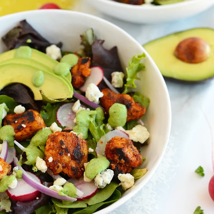 Sriracha Chicken Salad With Green Goddess Dressing