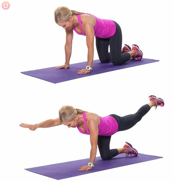 Don't let back pain control your life! These 5 exercises are the best exercises to strengthen and stretch that pain away! #workout