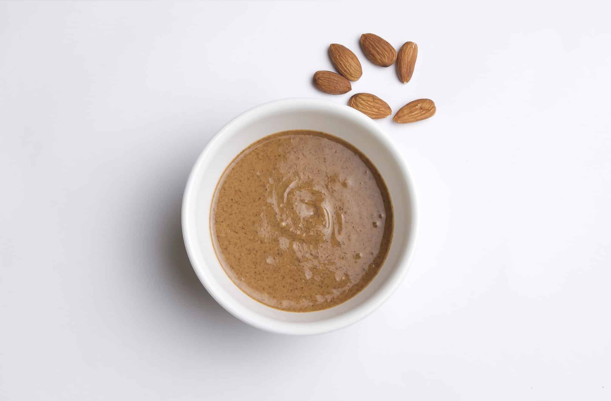 Full of healthy protein, almond butter is a key for easy snacks!