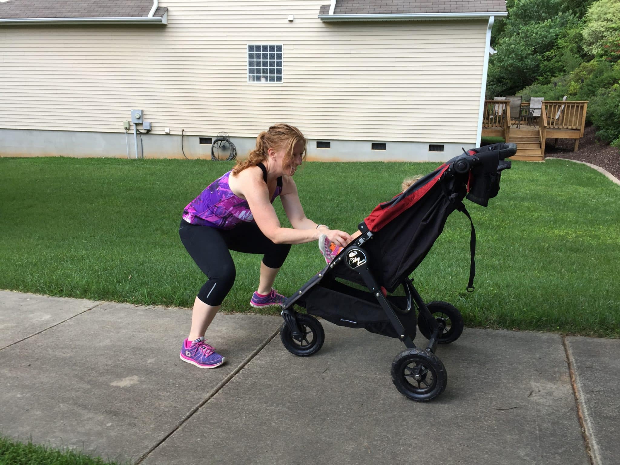 Take your baby on your next workout! This strength training workout requires a stroller and that's it. Double duty, baby!