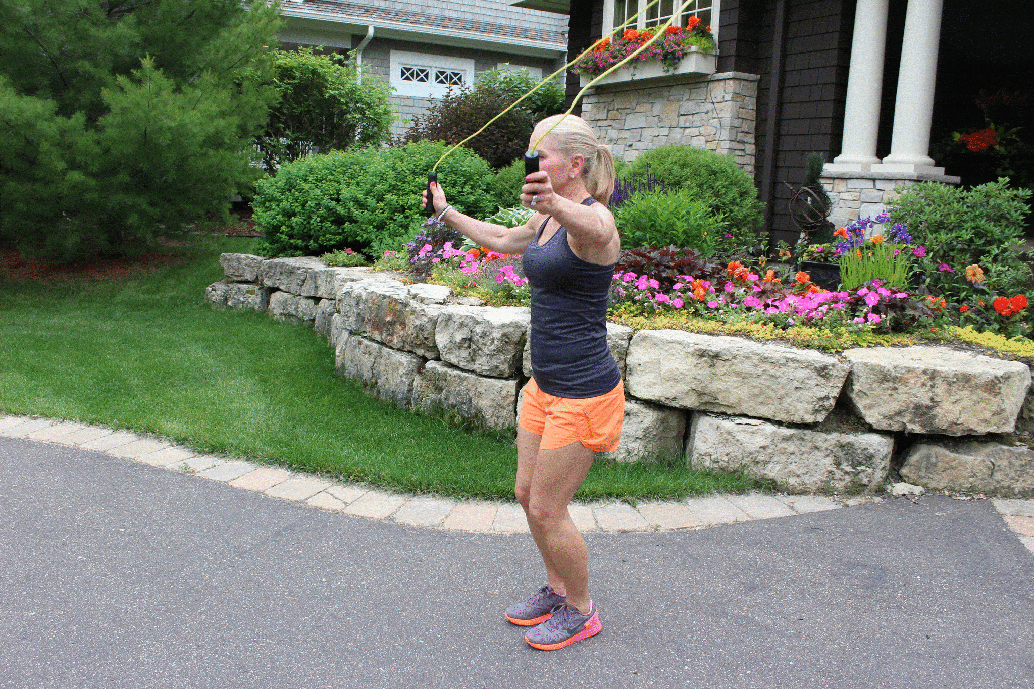 Hit the driveway for a fun and free sweaty workout!