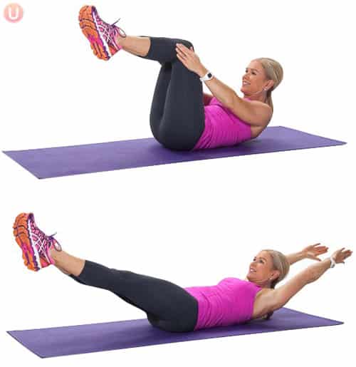If the baby weight still won't budge around the abs, try this postpartum Pilates core workout!