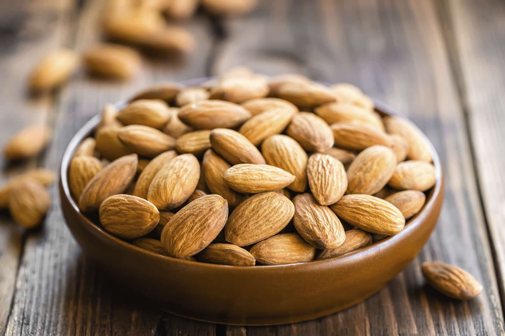 Almonds are full of Zinc, which keeps your body balanced as well as your mood.