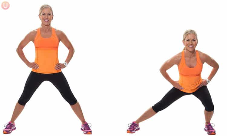 side lunges to reduce cellulite