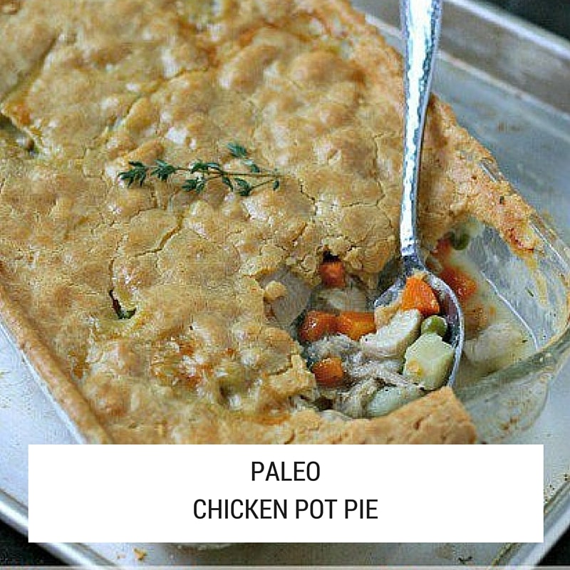 A healthy and delicious gluten-free chicken pot pie recipe brimming with fresh delicious ingredients.