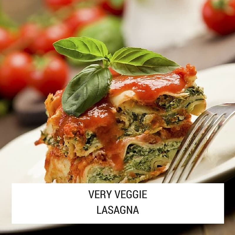 healthy very veggie lasagna recipe