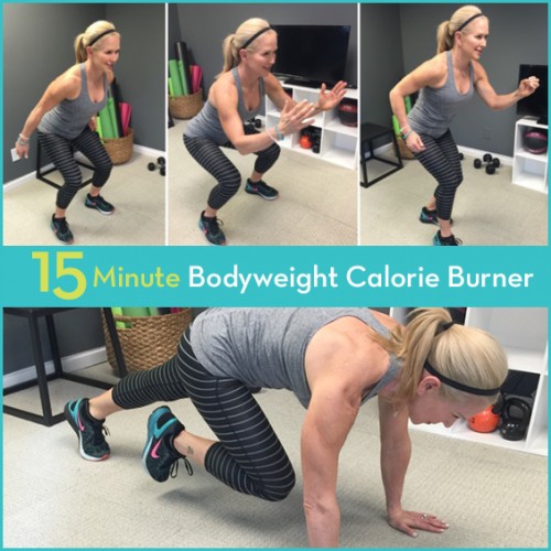 Torch calories with this 15 minute workout you can do at home.
