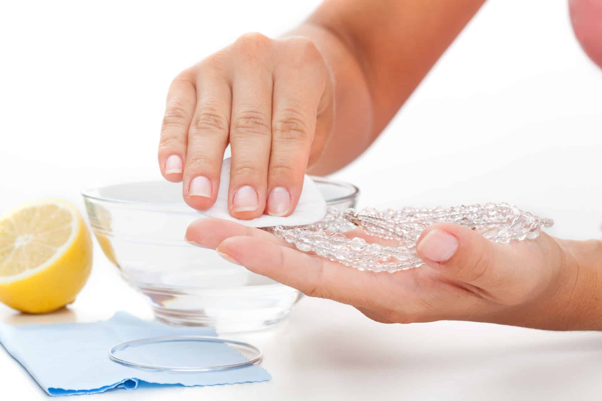 hands cleaning with baking soda