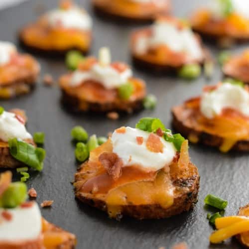 Break this out for Monday night football and everyone will rave! These healthy loaded sweet potato bites makes eating healthy delicious.