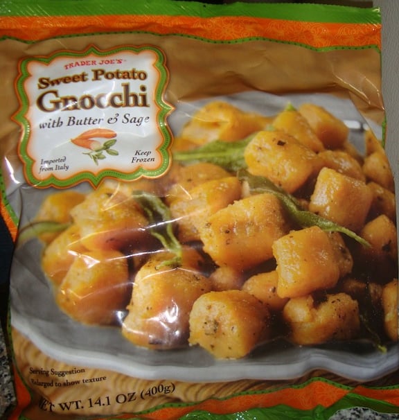 A healthy packaged food: Trader Joes' Sweet Potato Gnocchi