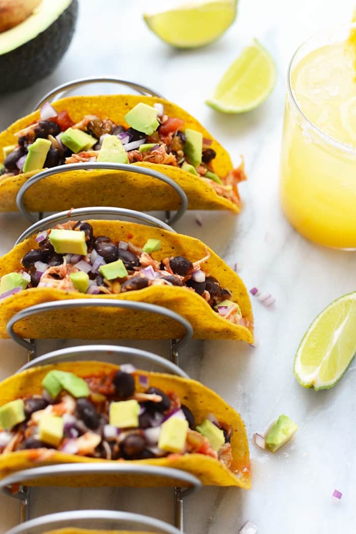 Whip up   this gluten-free look    for tender 4  constituent   crock-pot chickenhearted  tacos is truthful  delicious and elemental  it volition  go  1  of your favorites!