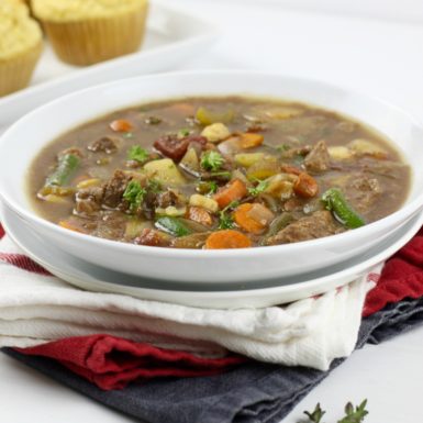 Try this hearty slow cooker beef stew recipe that if gluten-free and brimming with rich beef flavor and fresh vegetables.