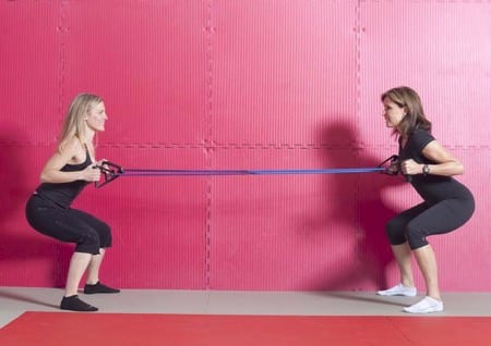 Grab your S.O., friend or family member and partner up for these 5 workouts to increase your balance, flexibility, strength and exercise level!