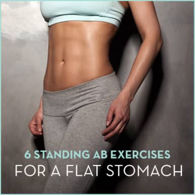 Get toned abs with these 6 standing exercises.